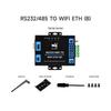 Industrial RS232/485 Serial-to-Ethernet Modbus Gateway with Wall and DIN Rail Mounting.