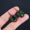 Green Flash Labradorite Copper Electroformed Earrings, Handmade Gemstone Earrings Jewelry, Gifts For Wife Brand New Earrings