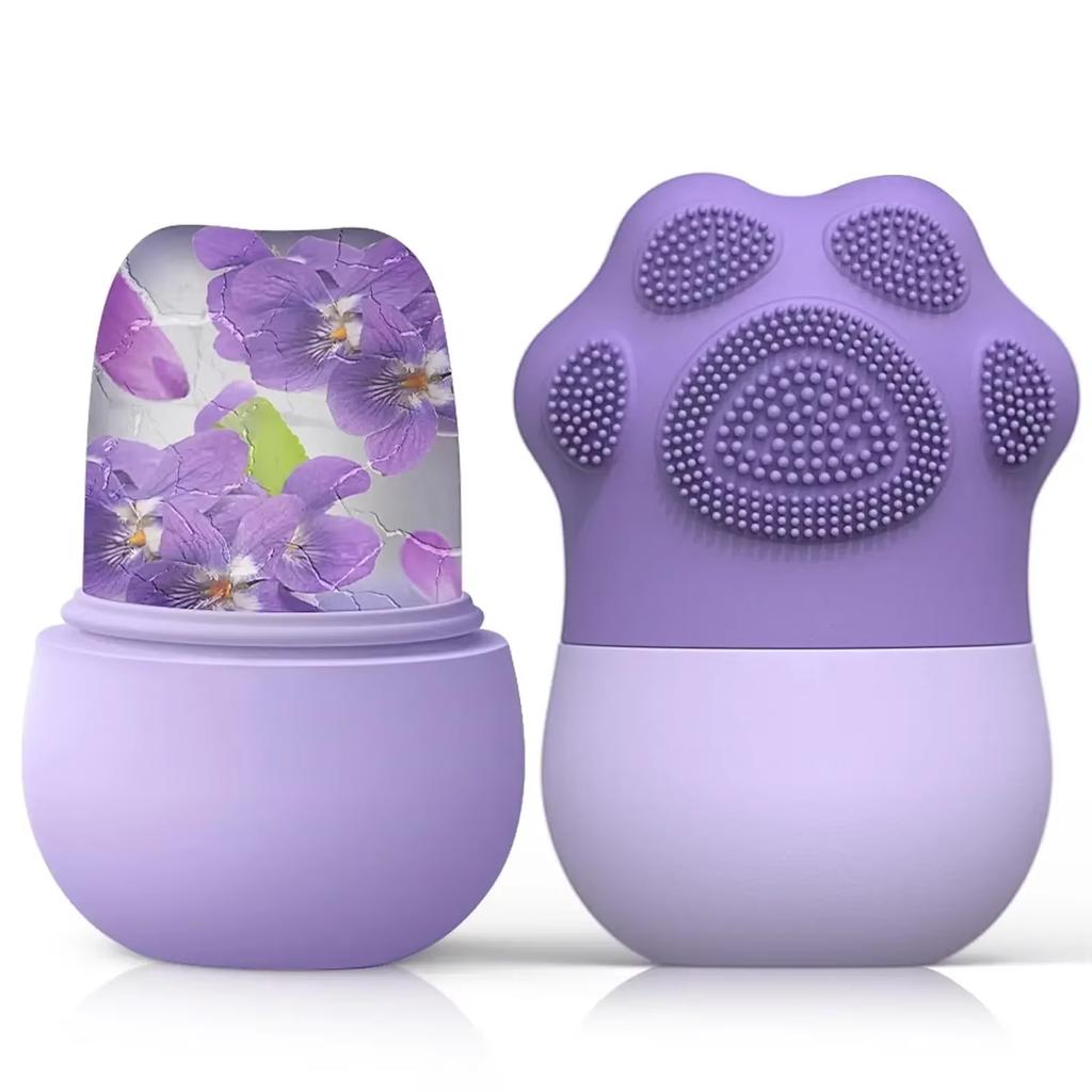 Rullo Ghiaccio Viso in Silicone Cubetti Ghiaccio Viso Vaschette Rullo Sfera Massaggio Lifting Bellezza Trattamento Contouring Cura della Pelle Ridurre Acne Strumento