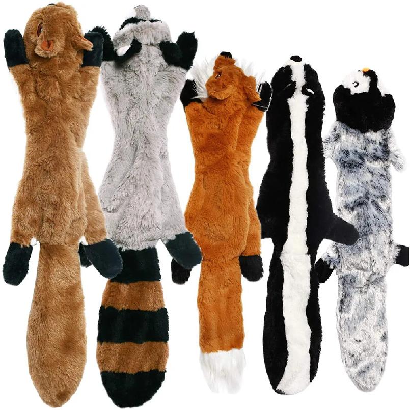 Giocattolo per cani divertente simulato senza imbottitura con cigolii, giocattolo da masticare per cani con cigolii, peluche resistente senza imbottitura, giocattolo squittio per animali domestici