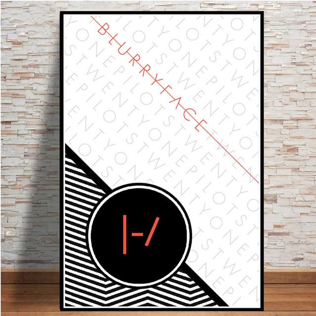 Twenty One Pilots Music Band Malba na plátně Umělecké plakáty a tisky Nástěnné obrazy pro dekoraci obývacího pokoje Home Decor Plakat
