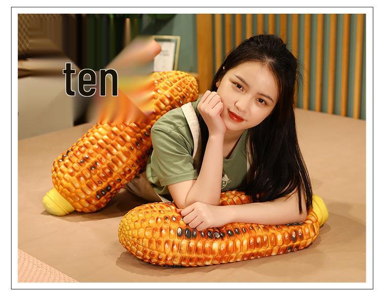 Quirky Grilled Corn Plush Doll - Creative Gift Pillow Toy for Girls