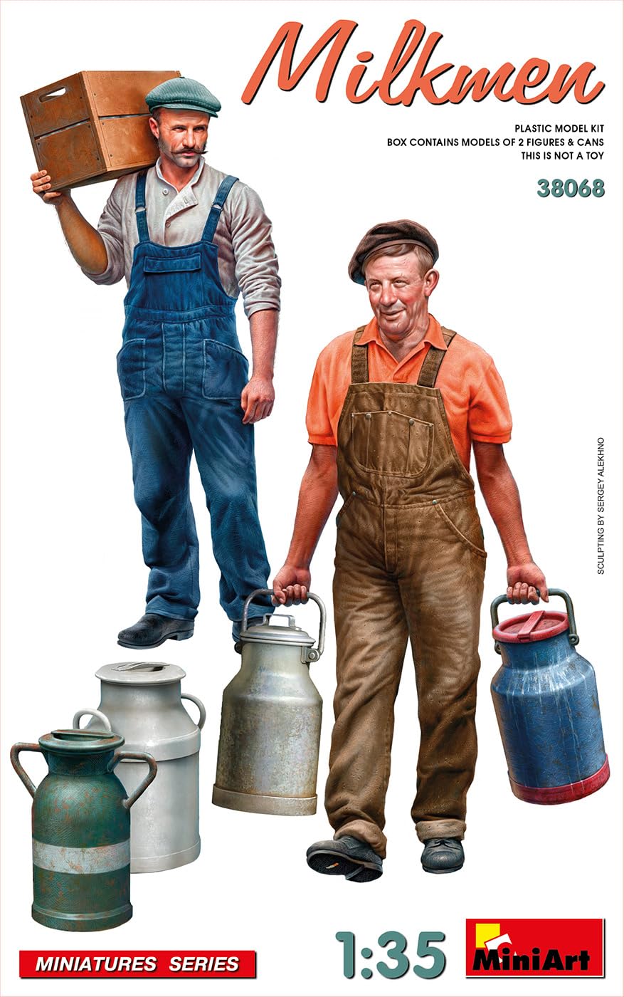 

Miniart scale Milkman 2 figure plastic model MA38068 1/35