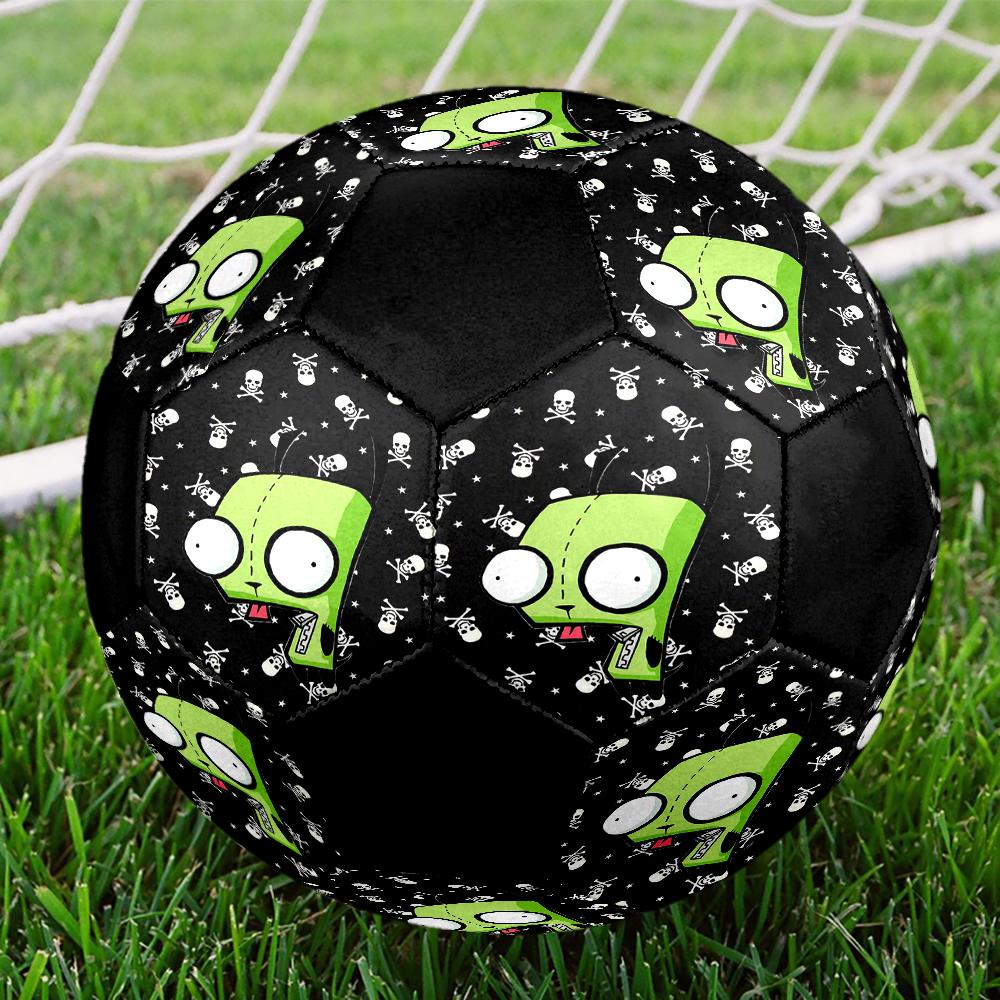 Invader Zim Theme Size 5 Soccer Ball, Suitable for Both Indoor and Outdoor Matches, a Gift Suitable for Everyone.
