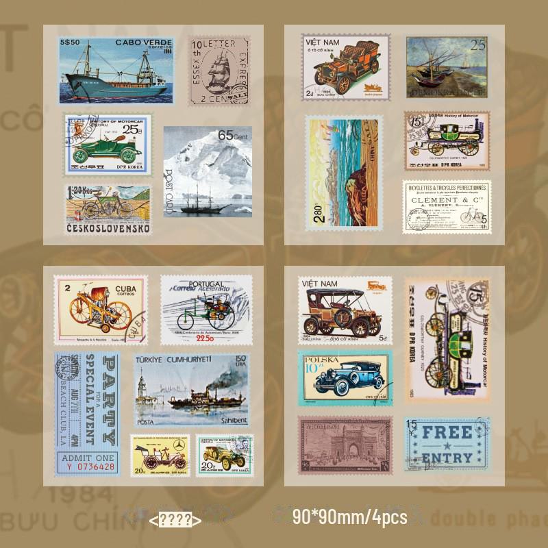 

Ретро-штампы, наклейки с кукушкой для детских блокнотов своими руками