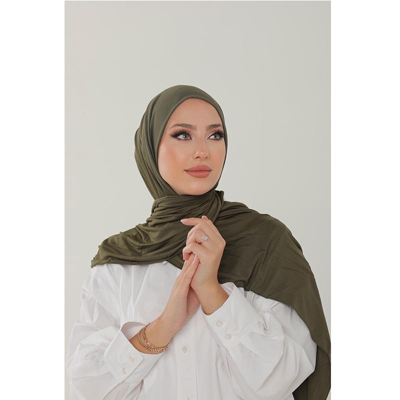 New Women Modal Cotton Jersey Hijab Ramadan Fashion Plain Soft Long Turban Scarf Shawls Islamic Ladies Headscarf Bandana