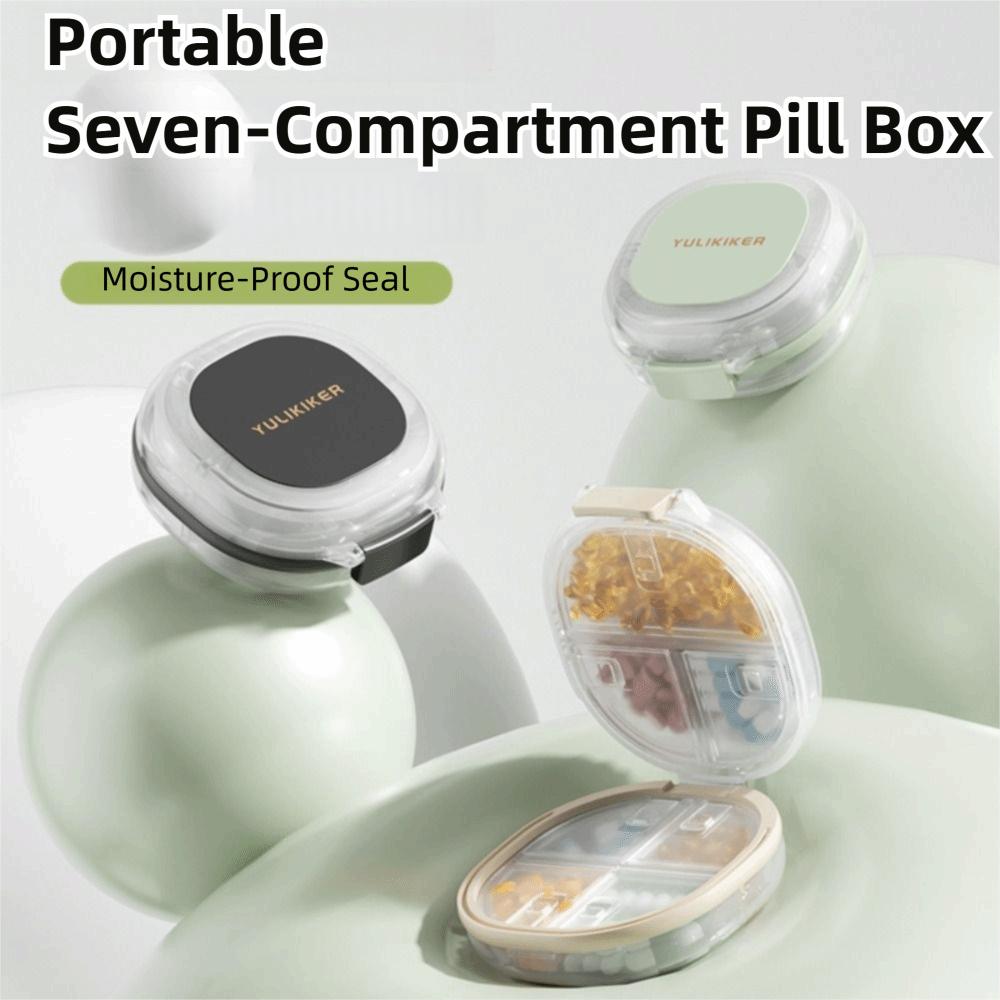 7 Compartments Pill Storage Box Pill Case Portable Medicine Organizer New Pill Dispenser  Travel
