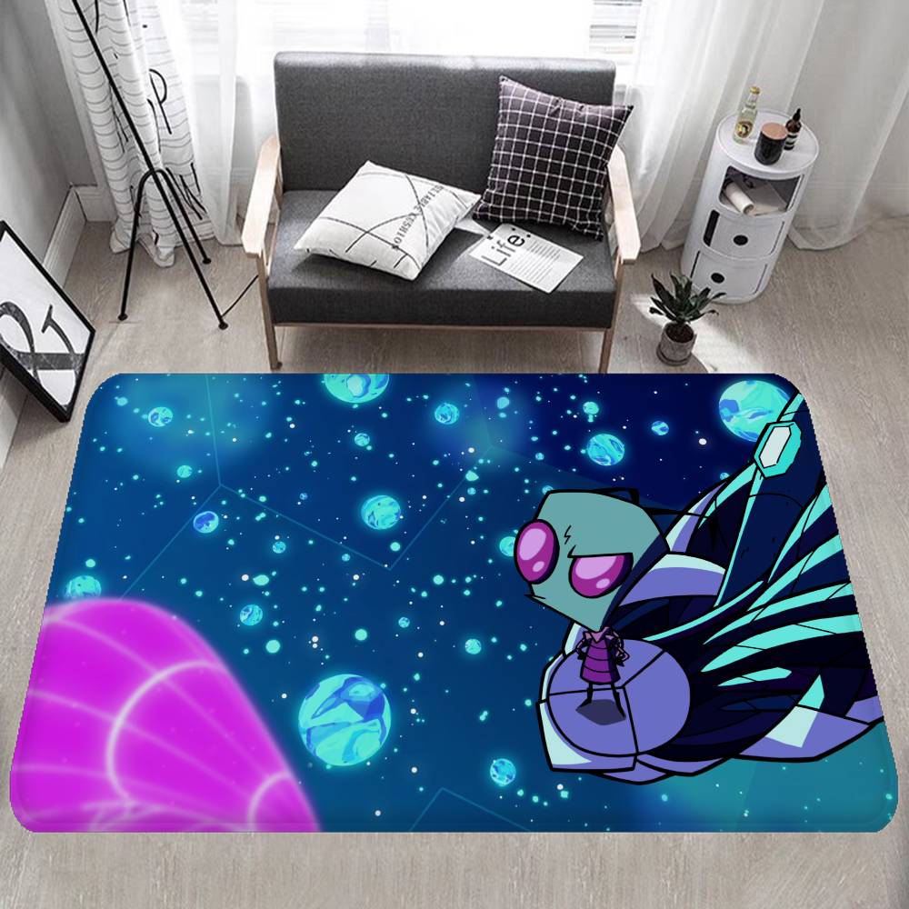 Anime I-Invader Zim Entrance Door Mat Nordic Style Bedroom Living Room Doormat Home Balcony Anti-Slip Modern Home Decor
