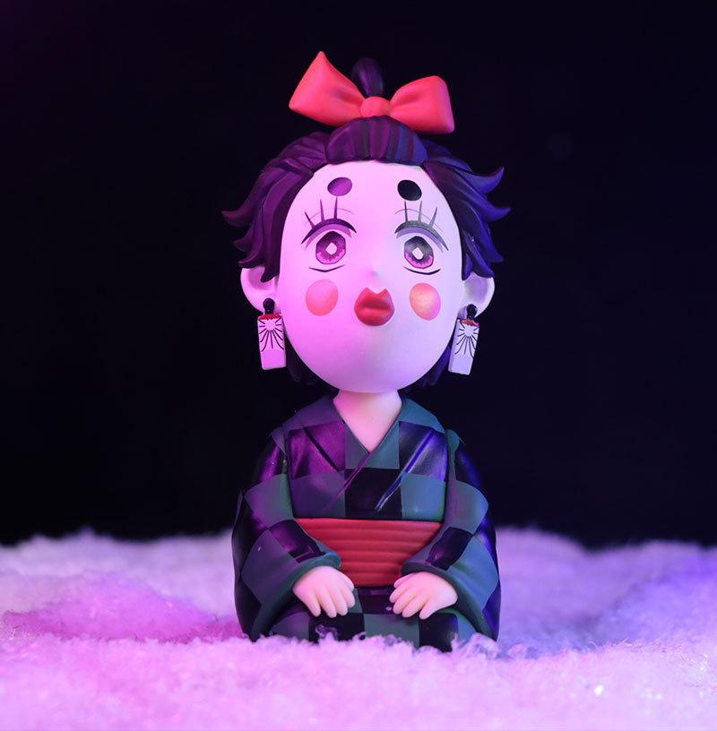 

Клинок, рассекающий демонов Kimetsu No Yaiba Незуко Танджиро Зеницу Иноске Чиби Сидящая Фигурка GK Статуя Коллекционная Модель Подарок Для Аниме