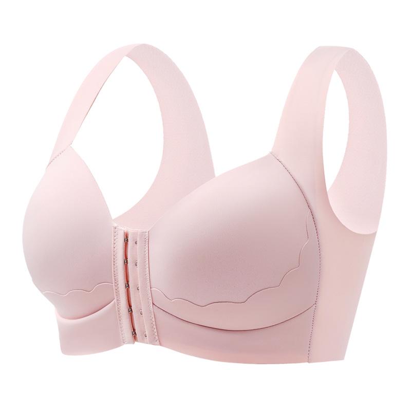 Large Front Button Adjustable Seamless Sports Bra for Women - Comfortable, No Underwire, Thin Design