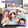 BTS Pattern Bedding Home Decoration Birthday Gift (1 * Duvet Cover + 2 * Pillowcase, Without Core)