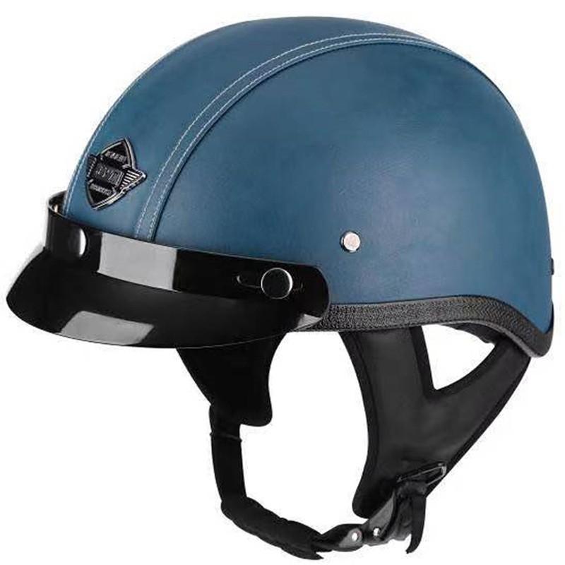 3C Certified Retro Half Helmet Scooter Motorcycle Riders Unisex All Season ABS Safety With Visor Options