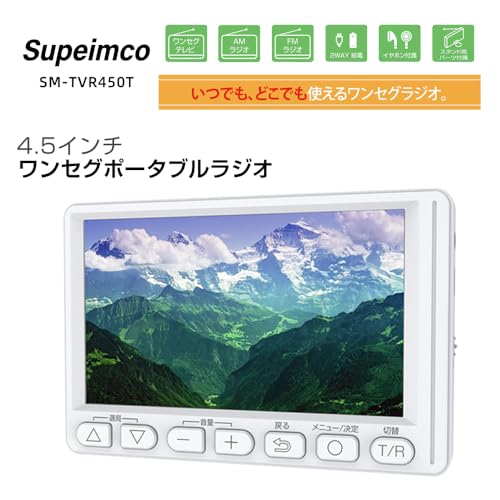 4.5-inch Single-Stage Pocket Radio with Portable TV, Indoor Antenna Connection, Battery Operated, AM/FM TV, Dual-Powered USB Power Supply, Power Outag