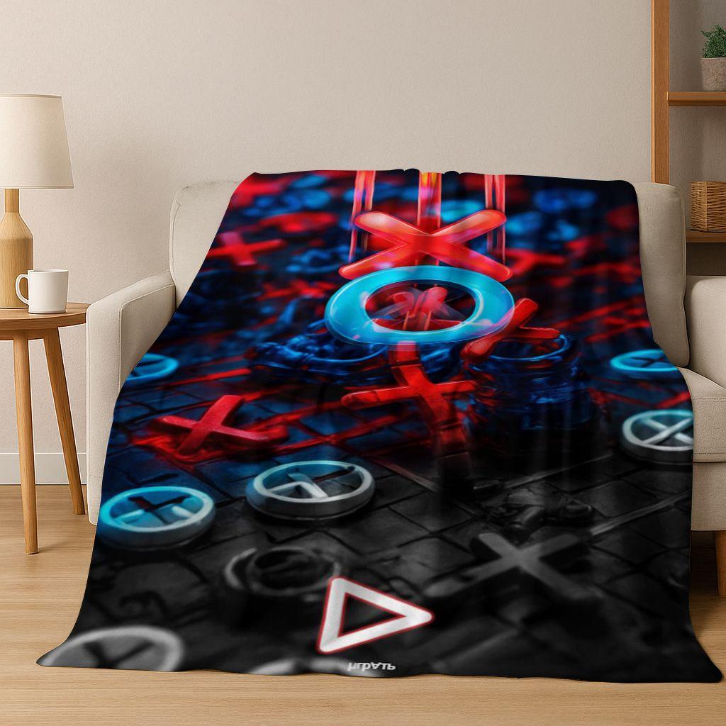 

2026 New Gamer Zone Game Controller Flannel Blanket,Warm and Cozy Soft Throw Blanket for Home Bedroom Bed Sofa Picnic Cover Kid 75x90cm