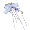 Bow Pearl Hair Claws Tassel Chain Shark Clip Fashion Hair Clip  Girls