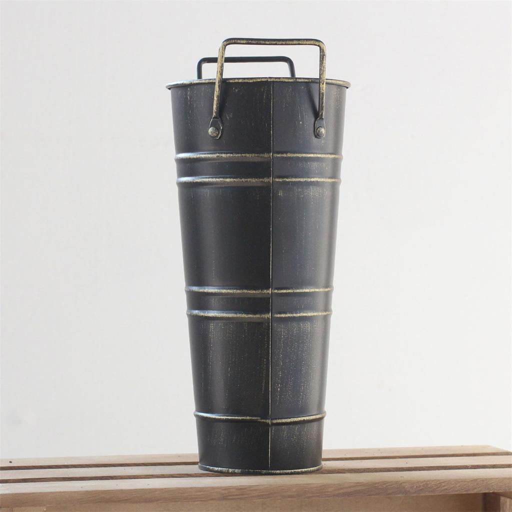 Flower Storage Bucket Flower Arrangement Decorative Buckets Bracket Metal Holder Stand Metal Iron Rack for Indoor Home