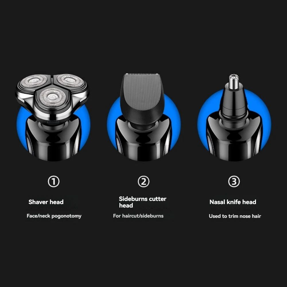 Electric Razor Usb Charger And Plug-In 3-In-1 Men'S Razor Set Electric Razor Usb Charger And Plug-In 3-In-1 Men'S Razor Set