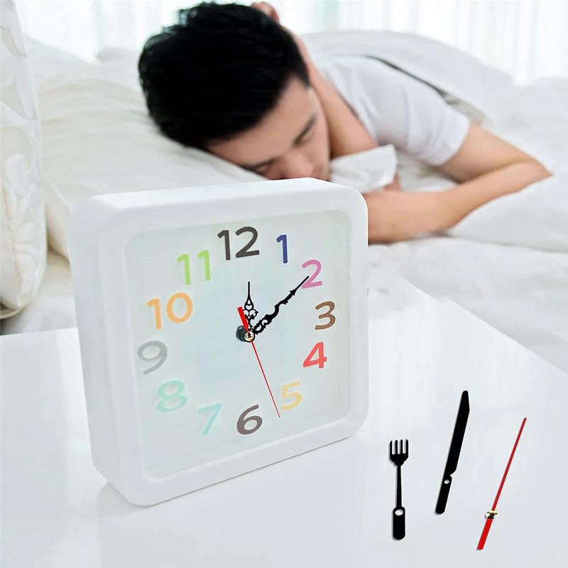 Portable 3Pcs Clock Mechanism Kit With 6 Different Clock Hand DIY Wall Clock Repair Replacement Motor Parts Silent Clock Easy In