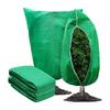 1Pc Garden Winter Non-woven Fabric Breathable Plant Protection Bag Drawstring With Zip Against Freeze Plant Cover