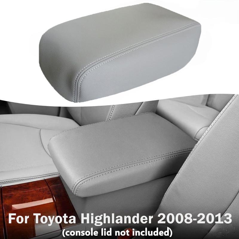 Microfiber Leather Car Console Armrest Lid Cover Trim Fit for Toyota Highlander 2008-2013
