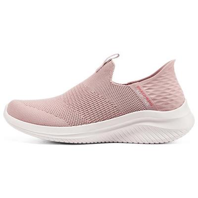 Ultra Flex 3.0 Hálós Kényelmes Csíkos Flash Technológia Kényelmes Sportcipő Bepattintós Alacsony Szárú Életmód Alkalmi Cipő Női Sneaker Rózsaszín 149708-ROS