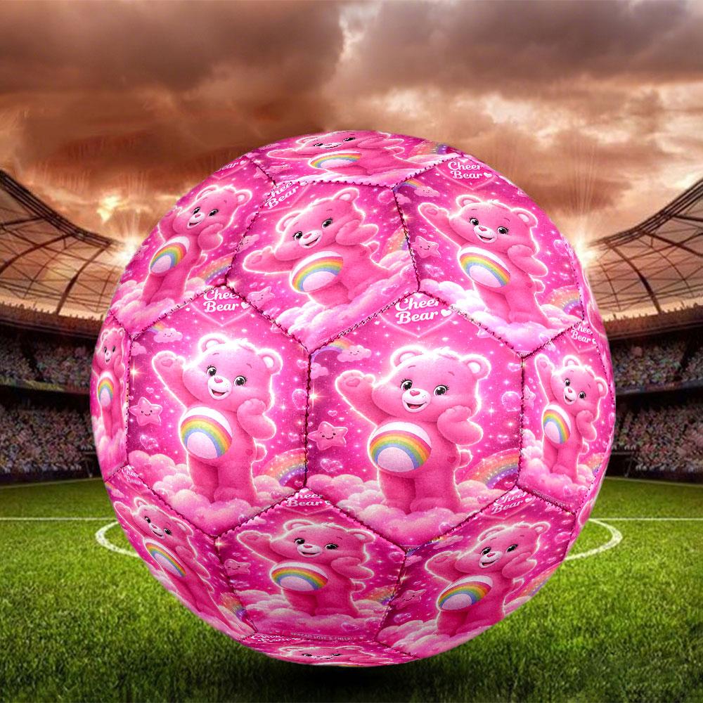 Care Bears Print Size 5 Soccer Ball, Standard Match Football for Sports Game and Team Practice, Ideal Gift for Soccer Fans