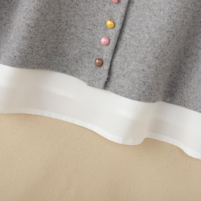 ZANZEA Women Lace Crochet Splice Doll Collar Long Sleeve Patchwork Blouse