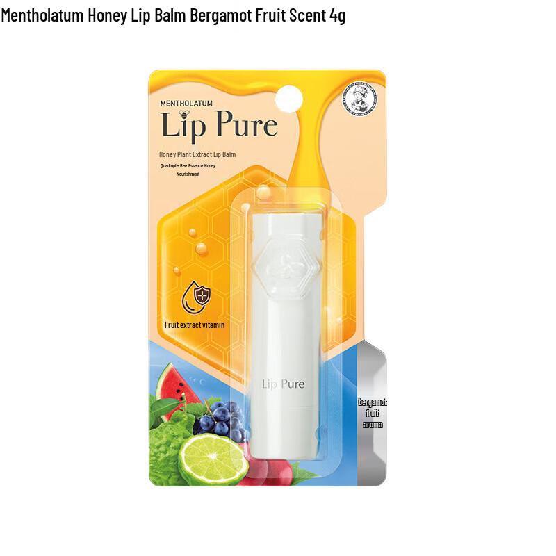 Mentholatum Honey Lip Balm with Bergamot Scent