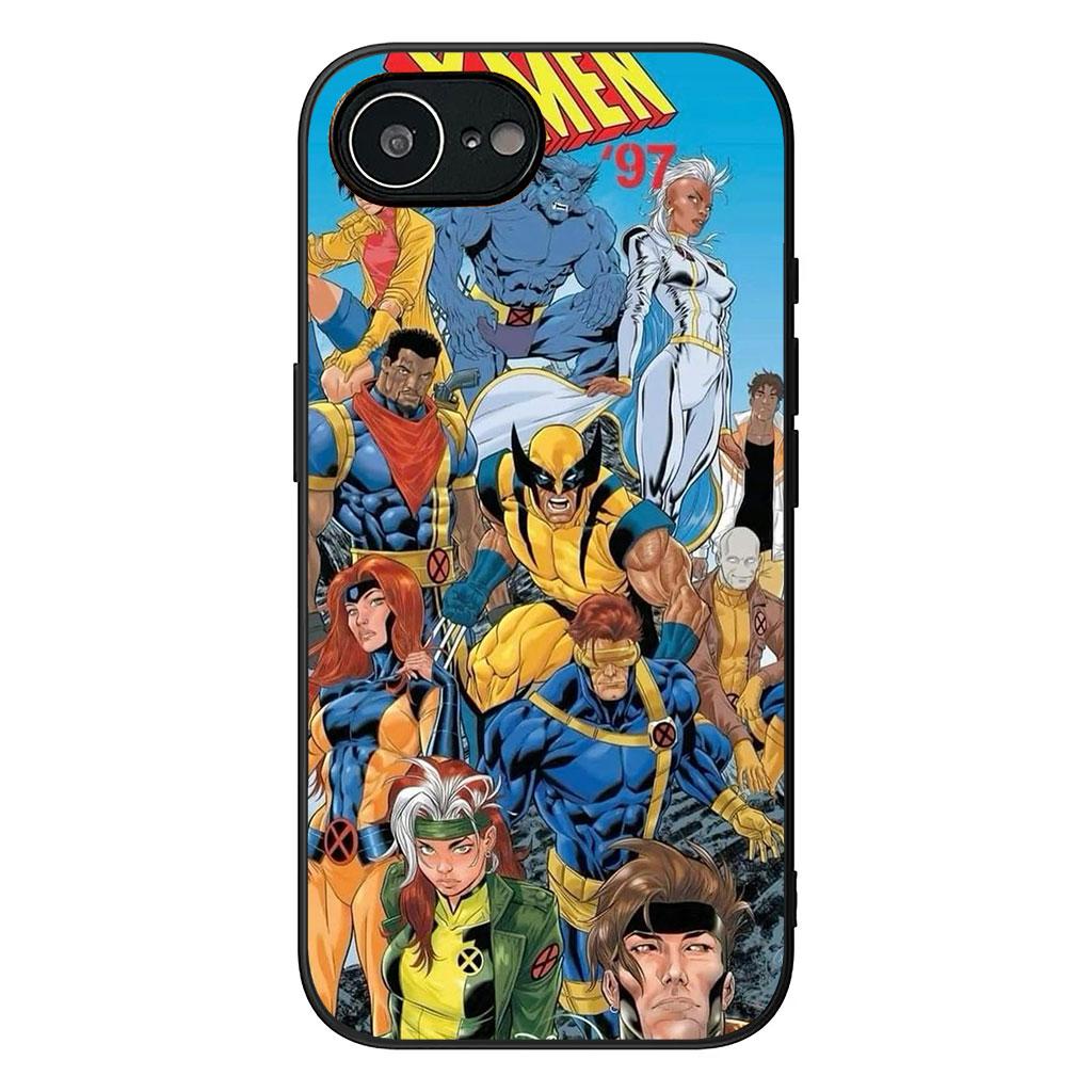 X Men Marvel Wolverine Xmens Casing Phone Cover for Apple iPhone 16 15 14 11 Pro Max 7 8 Plus SE2 SE3 SE 2022 2020 Case