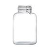 Large Transparent Glass Storage Jar with Lid for Grains, Pickles, Honey, and Tea - Moisture-proof and Airtight