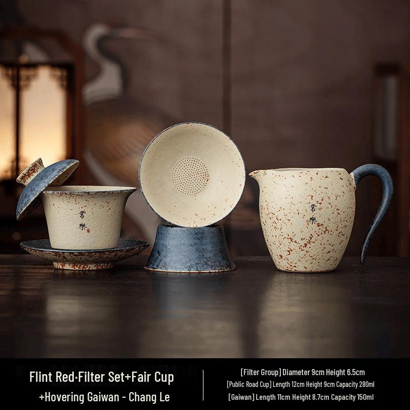 Flint Red Tea Set - Changle Series
