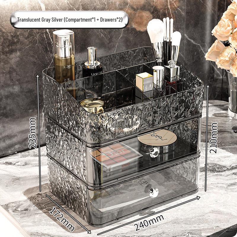 Luxury Desktop Cosmetic Storage Drawer - Makeup and Skincare Organizer