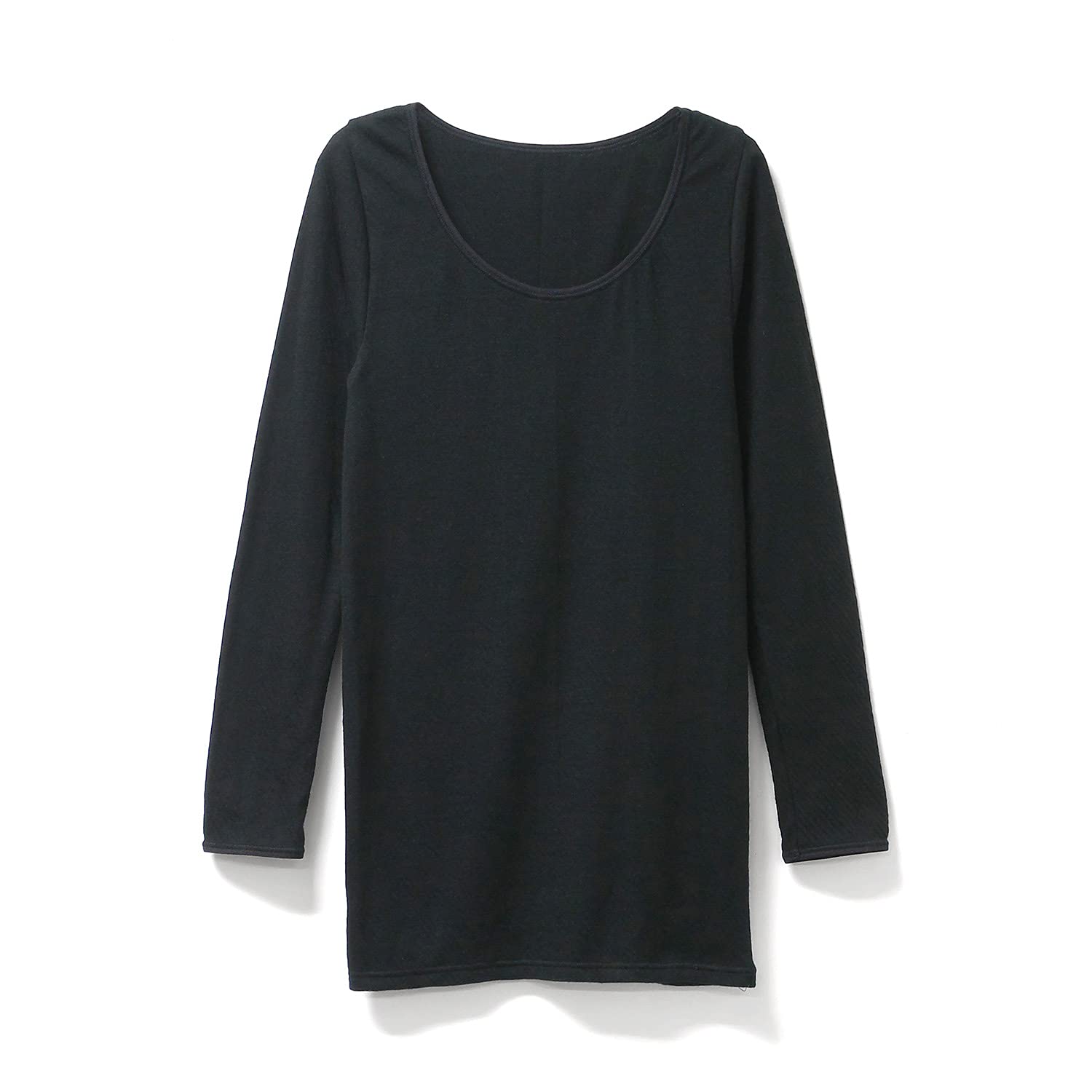 

Shirasagi Knit Хлопковая марля Длинный Супима Черный Женское нижнее белье, Рукав, Рукав 3/4, Хлопок, 100% хлопок, G5053N-RT, LL, чёрный