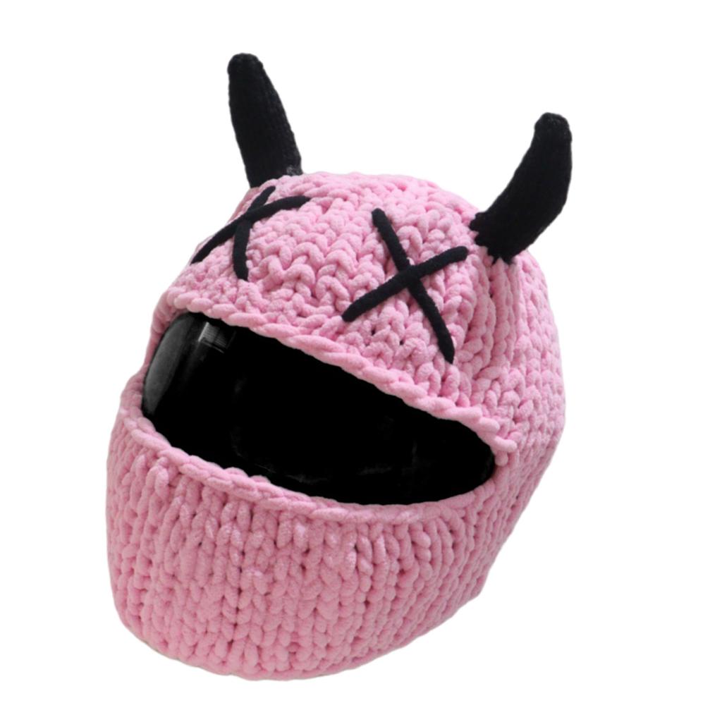 Devil Horn Helmet Cover for Motorcycles Full Face Helmet Protector Cover for Fun Loving Riders Motorcycling Accessory