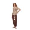 GREEN BELT Women's Boho Lightweight Cutout V-Neck Knit Cardigan