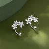 Flower stud earrings niche design women's earrings high-end earrings