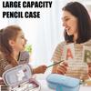 Large Pencil Case for Girls Big Capacity Pencil Pouch Stationery Organizer Portable Office Stationery Makeup Bag
