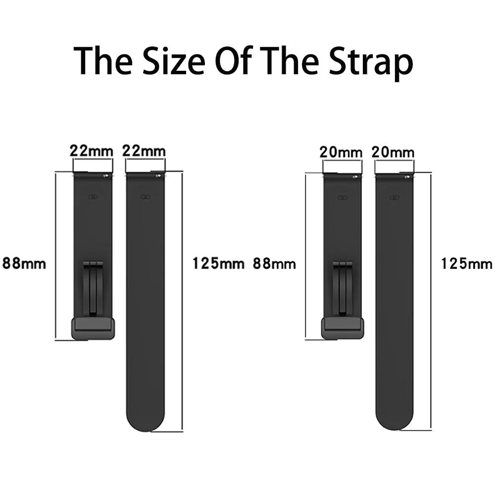 No Gap Silicone strap For Samsung Galaxy watch 7/6/5/4 40 44mm 5 Pro 45 Original Magnetic bracelet band For Watch 4 Classic belt