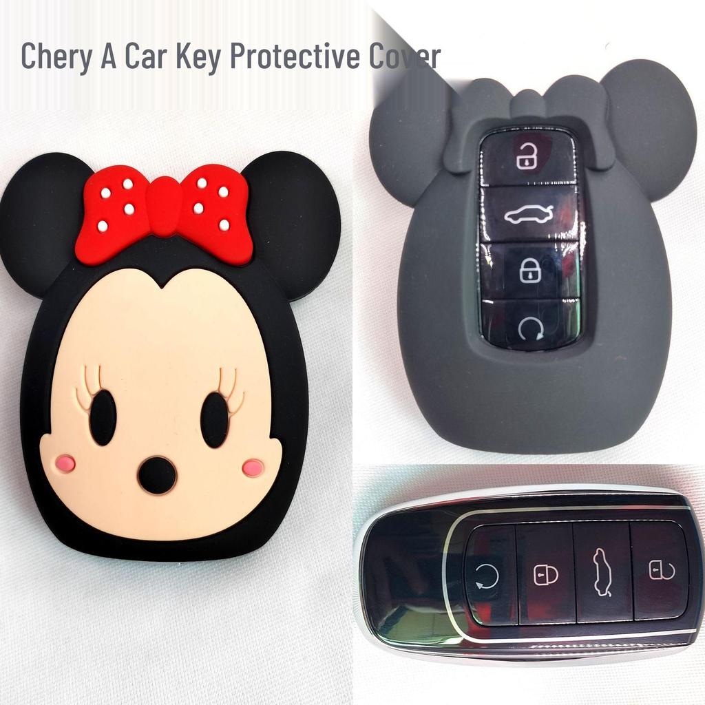 Cat Paw Cartoon Key Cover for Yamaha & Honda Motorcycles