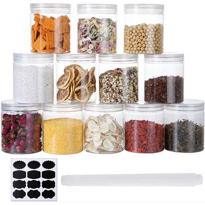 5 pezzi/set 350 ml contenitore di stoccaggio sigillato coperchio di plastica sigillato contenitore di caramelle e noci barattolo di conservazione degli alimenti organizzazione della cucina domestica