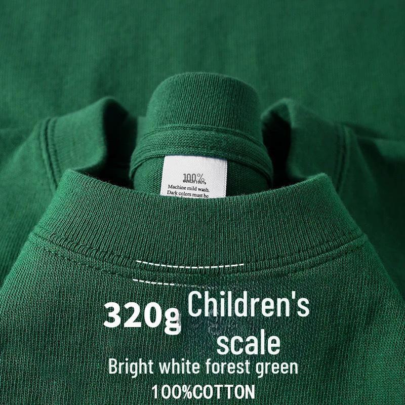 

320г Важка Біла Бавовняна Футболка з Коротким Рукавом для Чоловіків та Жінок - Щільна, Непрозора, Вільного Крою, Ідеальна для Літа. 3XL [190-210 jin]