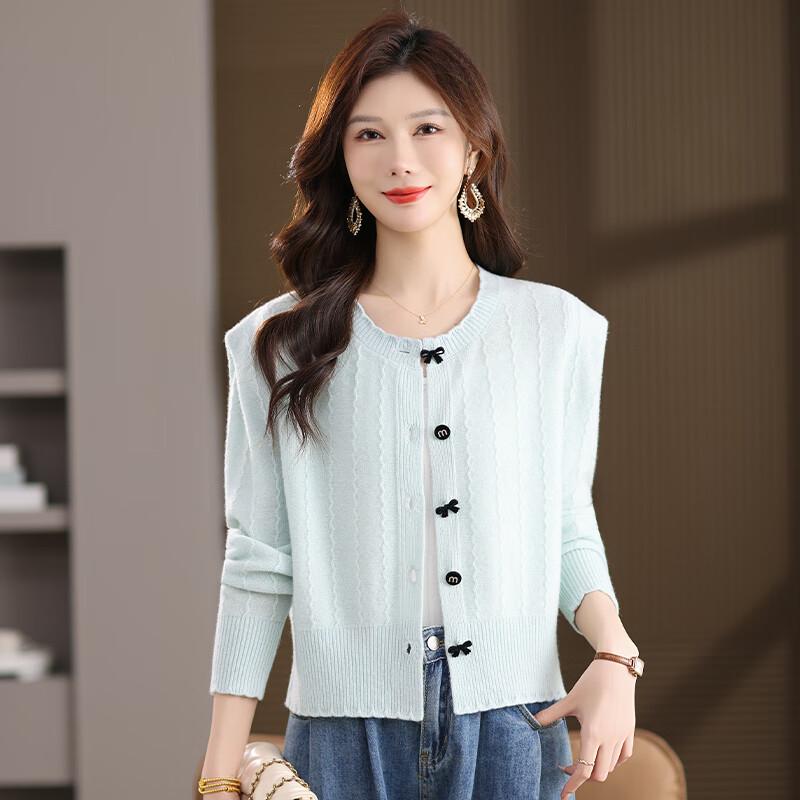 

Женский кардиган из 100% чистой шерсти M