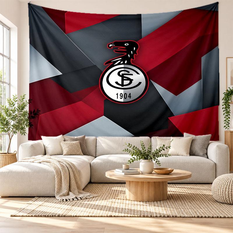SC Freiburg FC Wall Tapestry, Soft Fabric Wall Hanging, Decorative Backdrop For Bedroom Home Wall Art