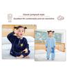 Pigiama a gamba divisa per bambini Autunno Inverno Tutina in flanella per neonati Sacco a pelo per neonati e bambini Tuta