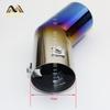 Universal Car Rear Round Exhaust Pipe Tail Muffler Tip Chrome Stainless Steel Automobile Muffler Tip Replacement For Auto Acce