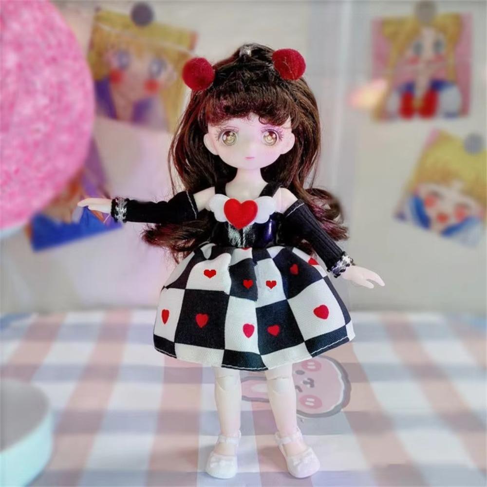 With Clothes Simulated Eye Hinge Doll 3D Eyes Removable Joints Doll BJD Doll with Clothes  Kids Toy