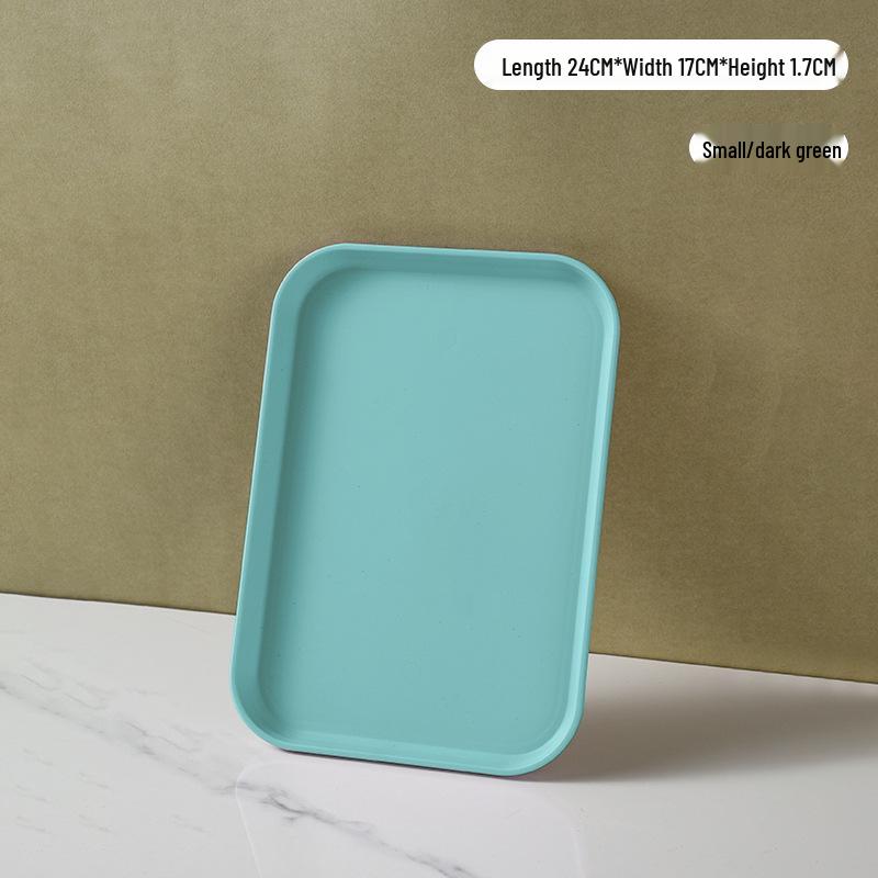 Rectangular Plastic Tea and Snack Tray for Home, Hotel, or Restaurant Use