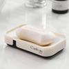 Minimalist Double-Layer Draining Soap Holder - Luxury Plastic Bathroom Countertop Dish