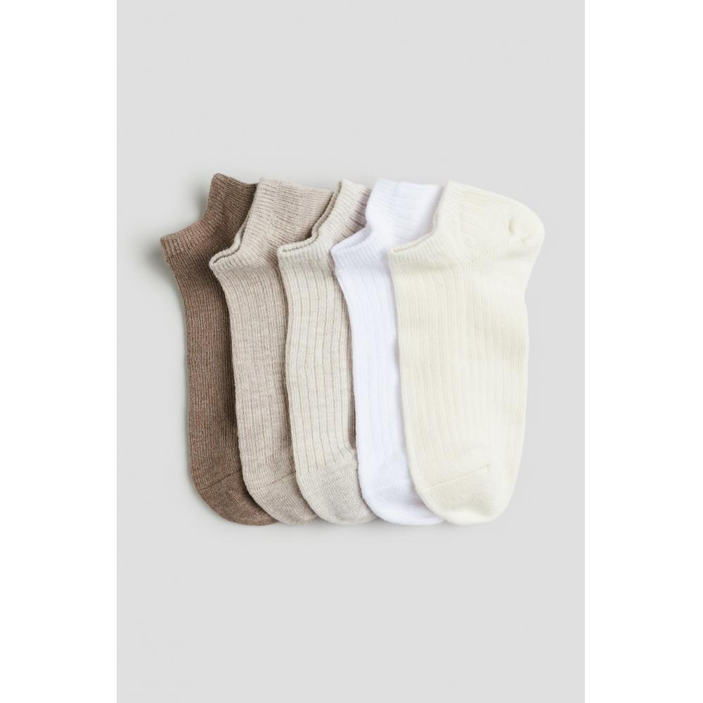 

Комплект из 5 носков HM Ankle Socks Коричневый Светло-бежевый