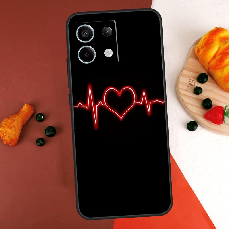 Nurse Heartbeat Case For Xiaomi Redmi Note 14 Pro 9 10 11 12 13 Pro 10S 11S 12S Redmi 13C 10C 12C 14C Coque